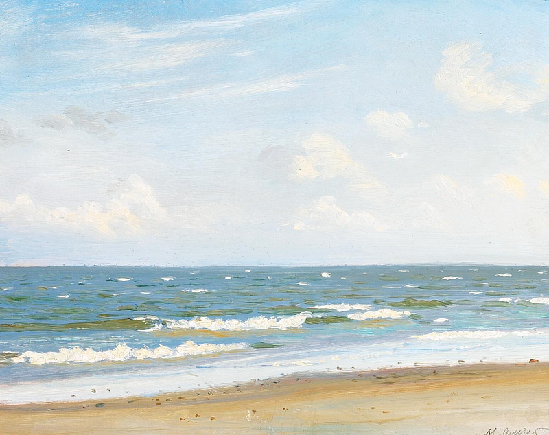 Ranta merinäköalalla. - Michael Peter Ancher