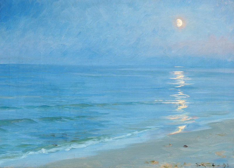 Skagenin ranta kuutamossa - Peder Severin Krøyer