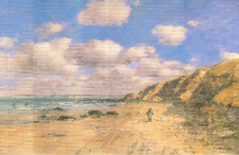 Ranta lähellä Trouvillea - Eugène Boudin