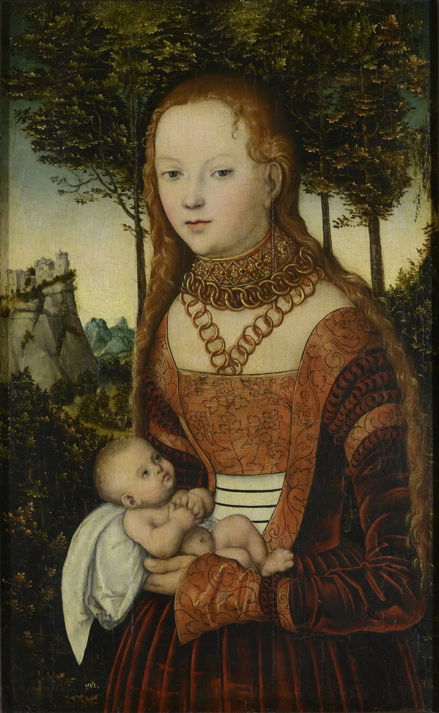 Rikosprinsessa pyhän Chrysostomuksen toimesta - Lucas Cranach vanhempi