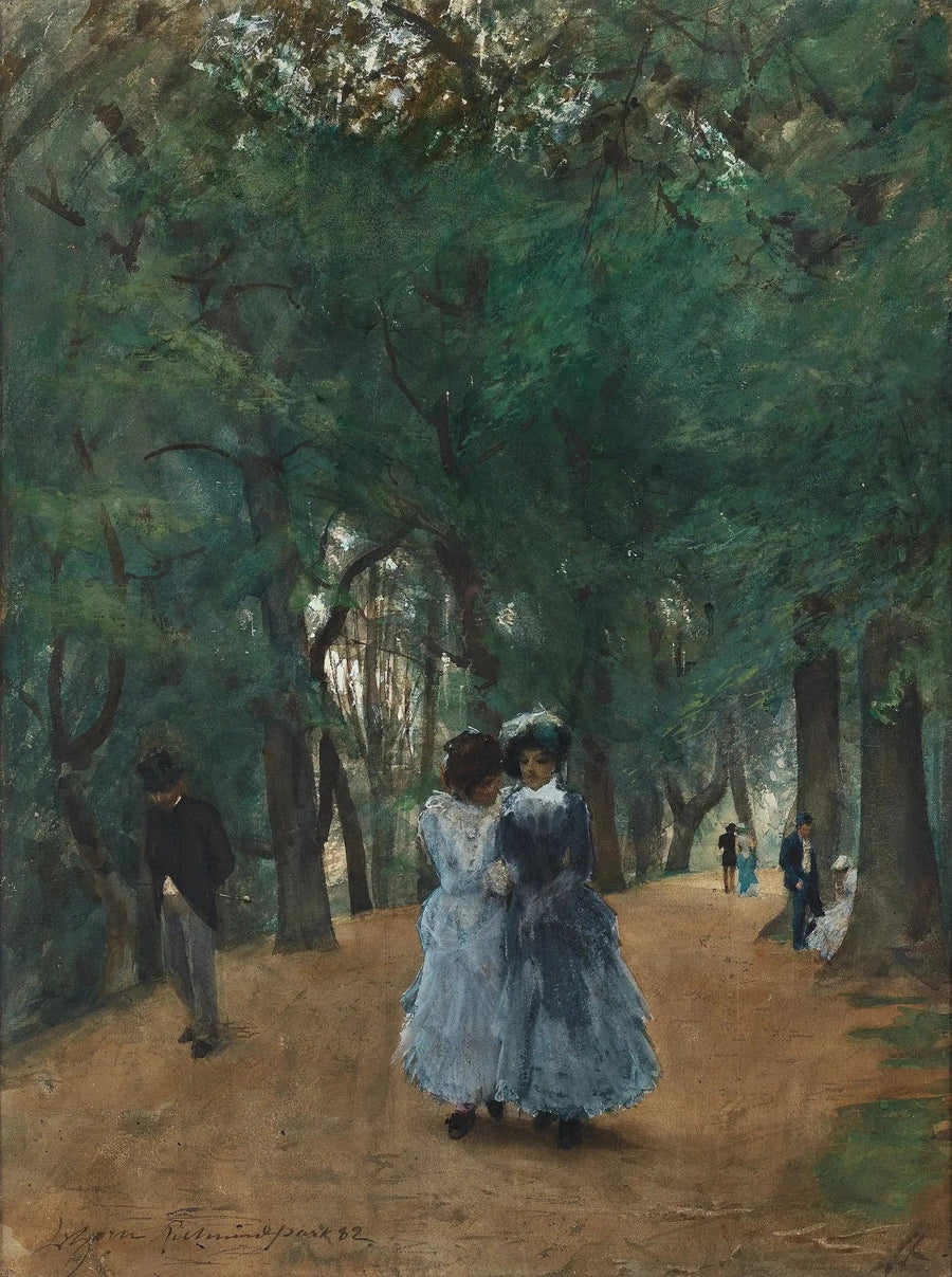 Kävely puistossa - Anders Zorn