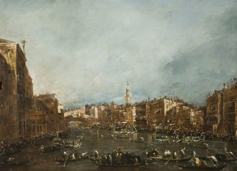 Regatta suurella kanavalla, Venetsia - Francesco Guardi