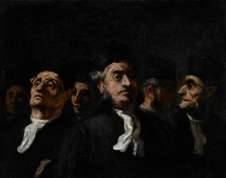 Lakimiesten kokous - Honoré Daumier