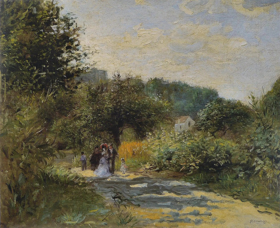 Tie Louveciennesiin - Pierre-Auguste Renoir
