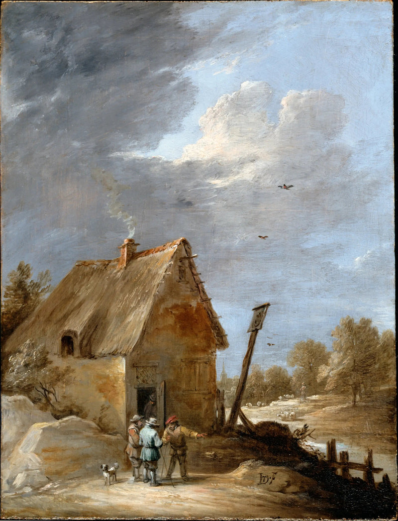 Tie lähellä mökkiä - David Teniers nuorempi