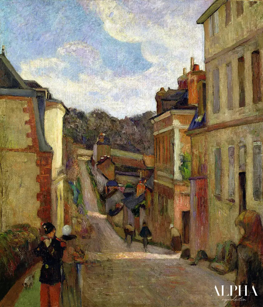 Une rue de banlieue - Paul Gauguin - Reproductions de tableaux et peintures haut de gamme