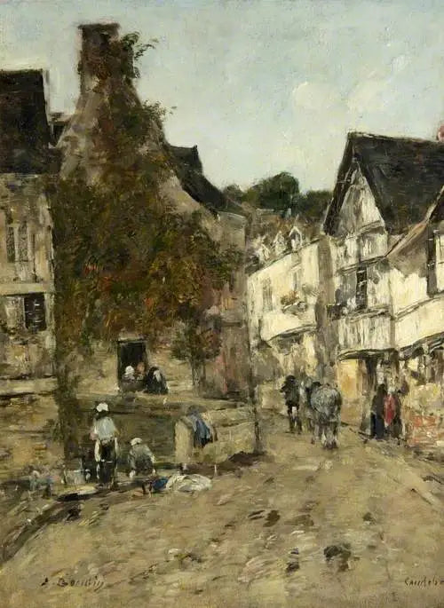 Katu Caudebec-en-Caux'ssa - Eugène Boudin