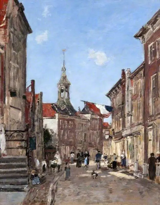Dordrechtin katu - Eugène Boudin