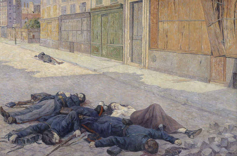 Pariisin katu toukokuussa 1871 - Maximilien Luce
