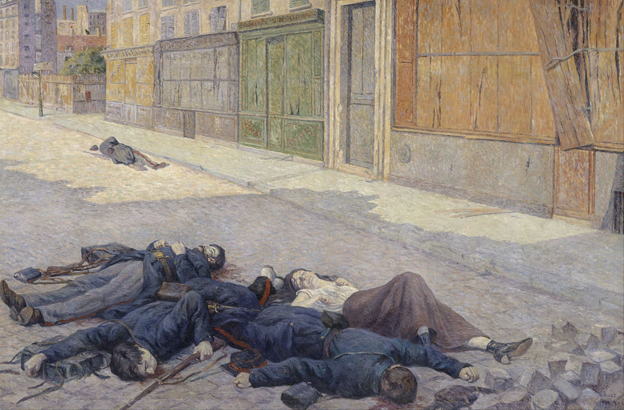 Pariisin katu toukokuussa 1871 - Maximilien Luce