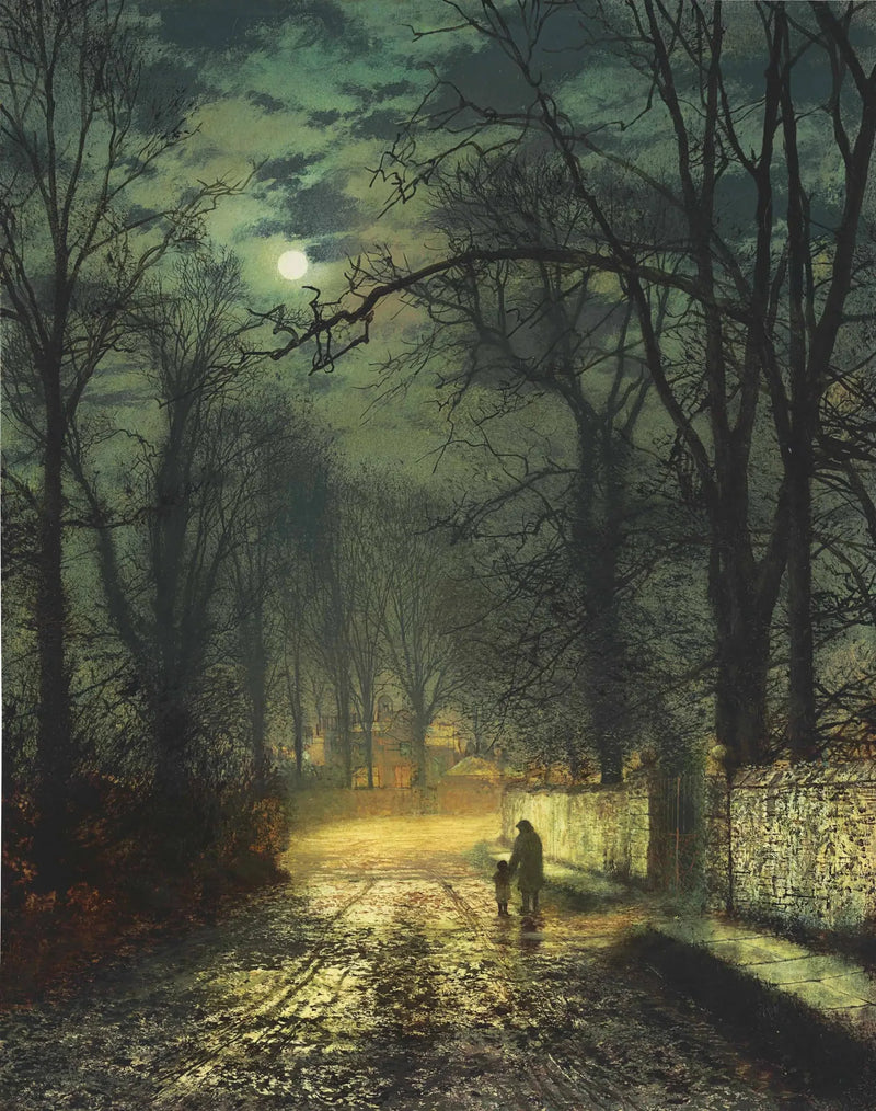 Katuvalssi kuutamossa - John Atkinson Grimshaw