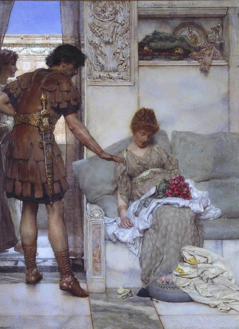 Hiljainen tervehdys - Lawrence Alma-Tadema