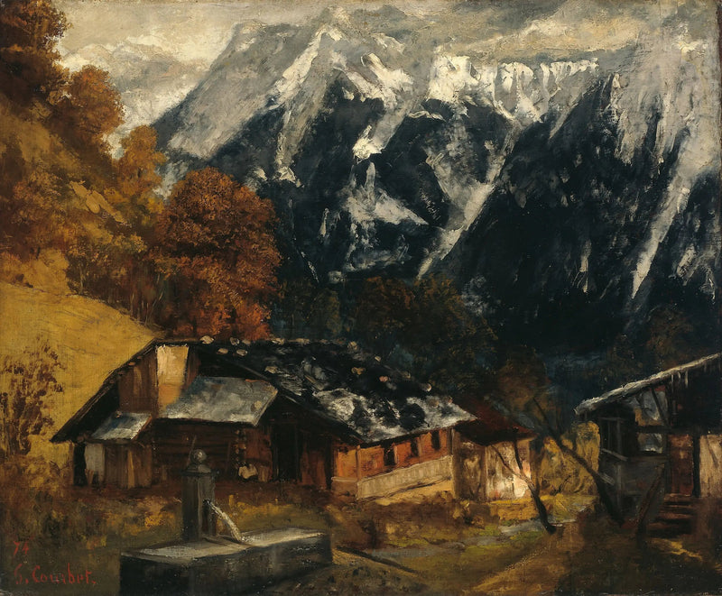 Alppinäytelmä - Gustave Courbet