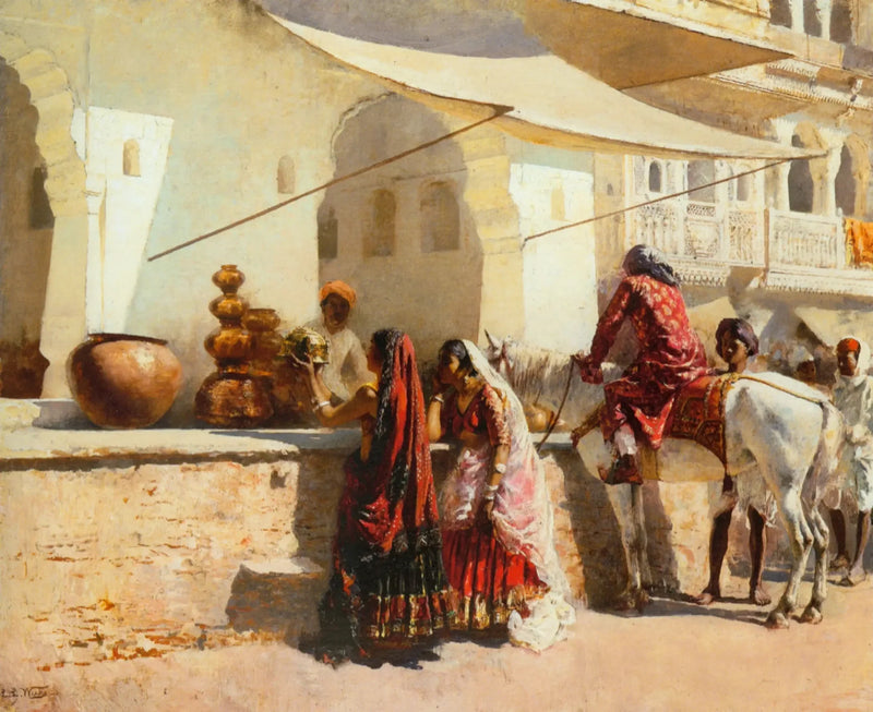 Kadunmarkkinakohtaus, Intia - Edwin Lord Weeks