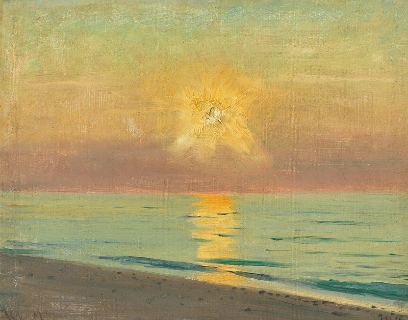 Iltamaisema merinäköalalla. - Michael Peter Ancher