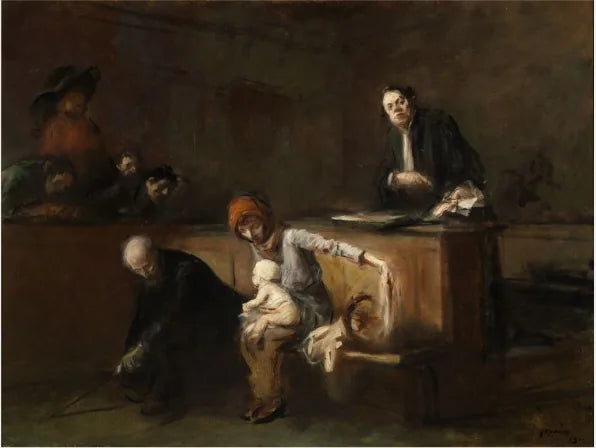 Tuomioistuinkohtaus - Jean-Louis Forain