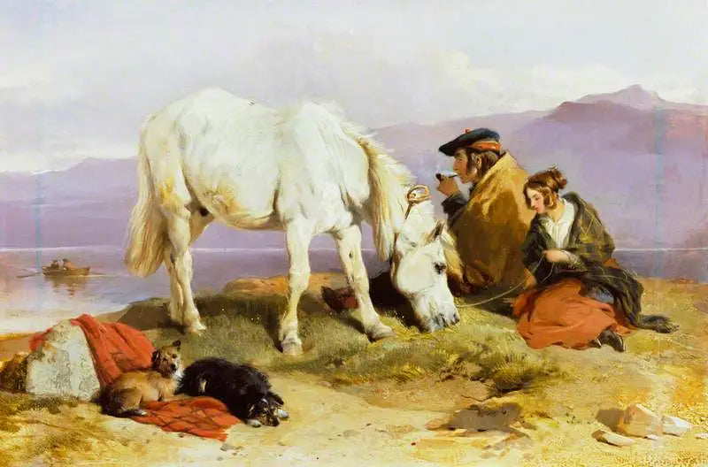 Yhden skotlantilaismaiseman kohtaus - Edwin Henry Landseer