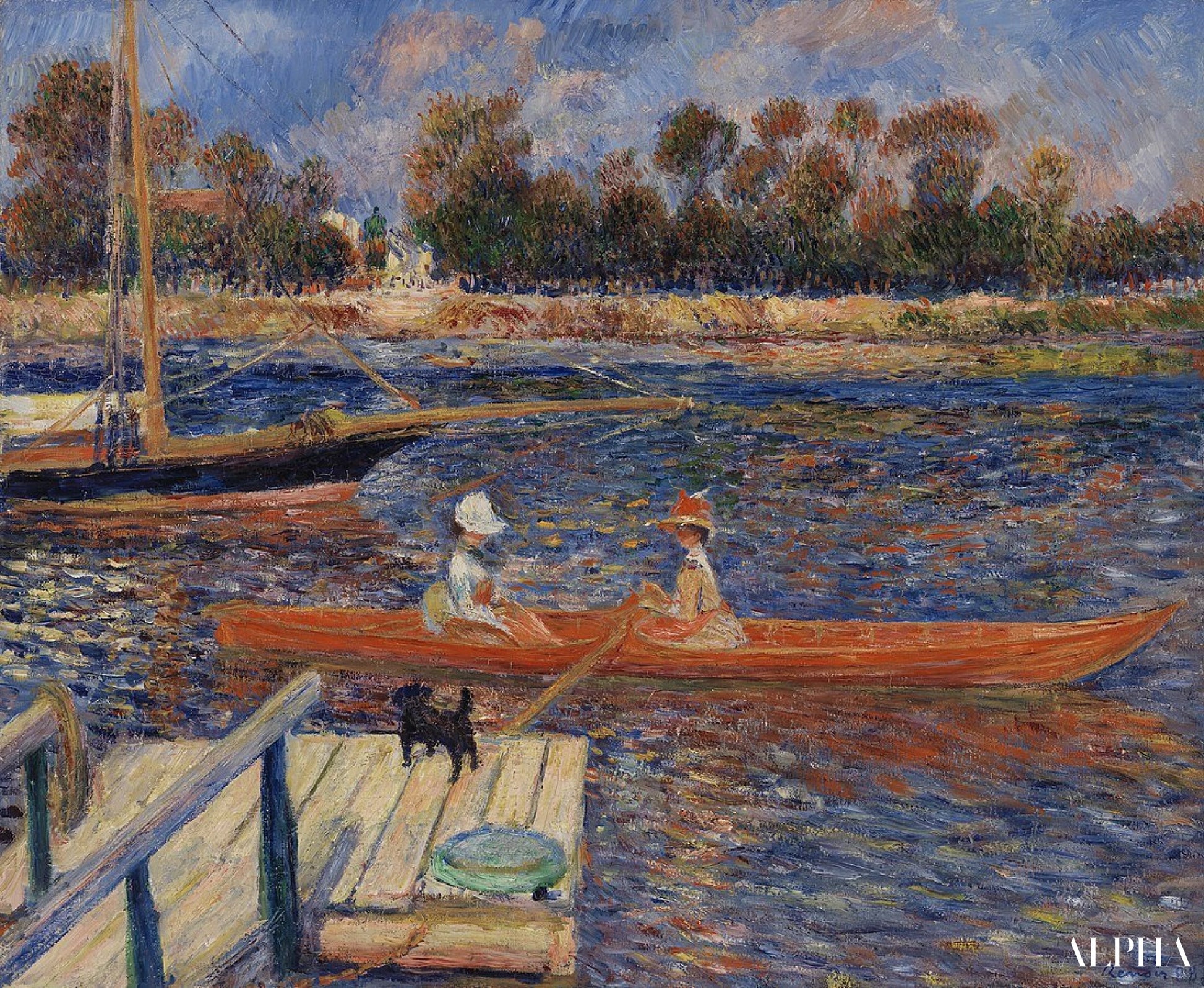 "Seine Argenteuil'ssa - Pierre-Auguste Renoir - Korkealaatuiset taulujen ja maalauksien reproduktiot"