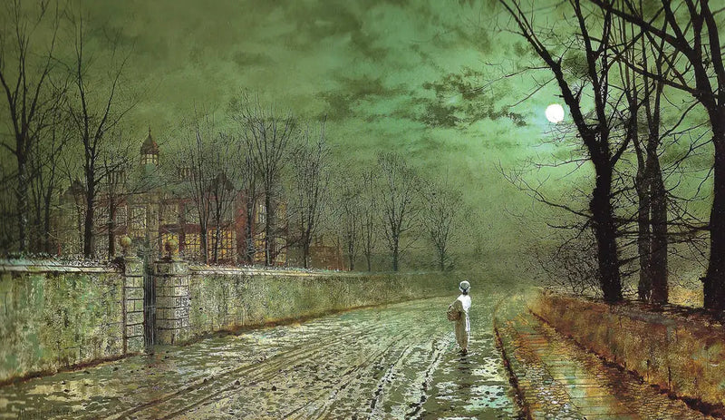 Yötaival kuunvalossa - John Atkinson Grimshaw