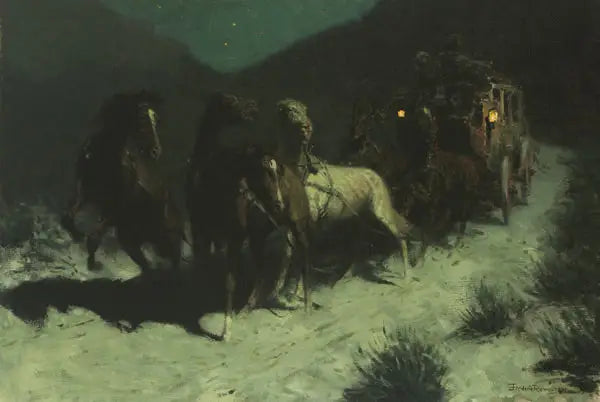 Une souillure dans le vent - Frederic Remington - Alpha Reproduction