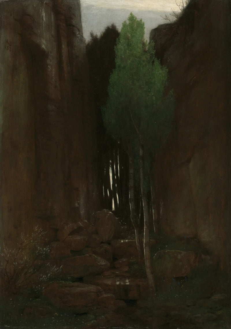 Eräs lähde kapeassa laaksossa - Arnold Böcklin