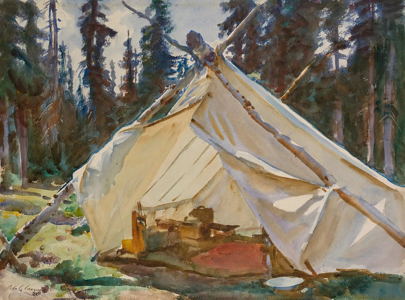 Teltta Kalliovuorilla - John Singer Sargent