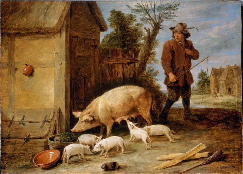 Emako ja sen poikue - David Teniers nuorempi