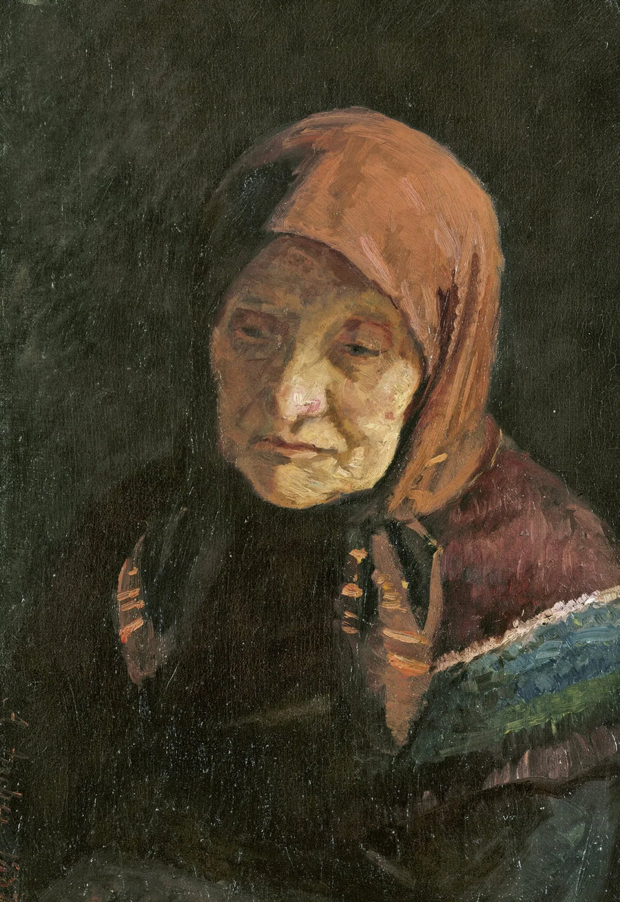 Vanhan kalastajan vaimo - Anna Ancher