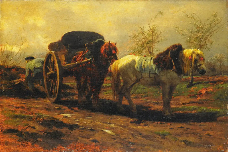 Auto kahdella hevosella - Rosa Bonheur
