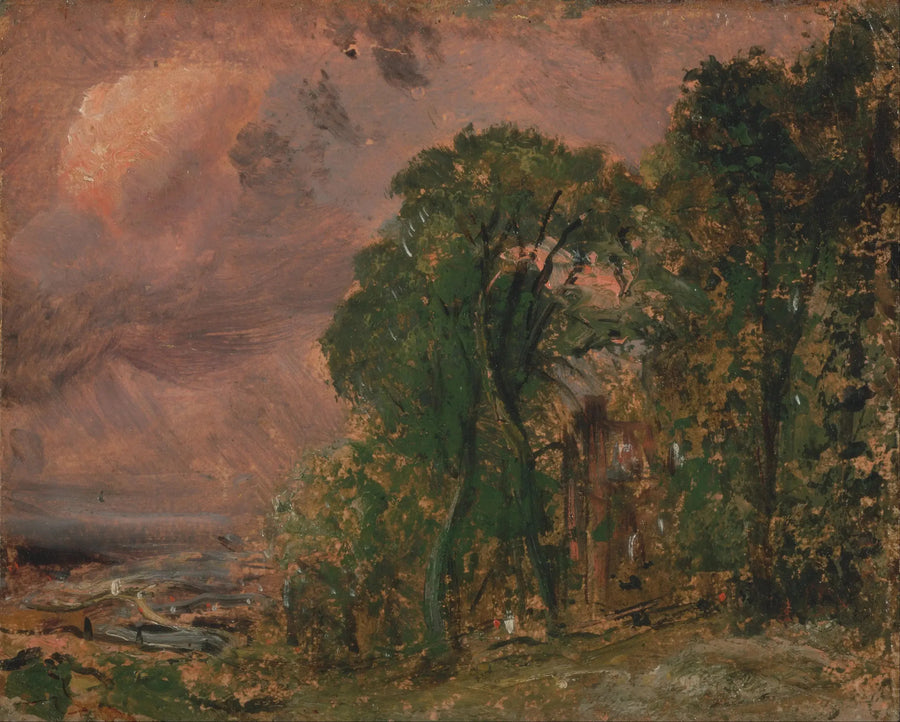 Näkymä Hampsteadistä myrskyisellä säällä - John Constable
