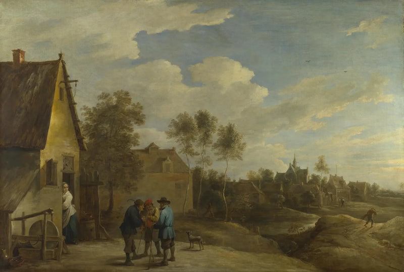 Näkymä kylästä - David Teniers nuorempi