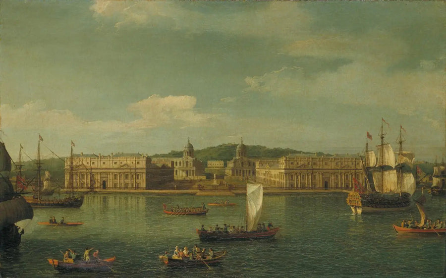 Näkymä Greenwichistä joelta - Canaletto