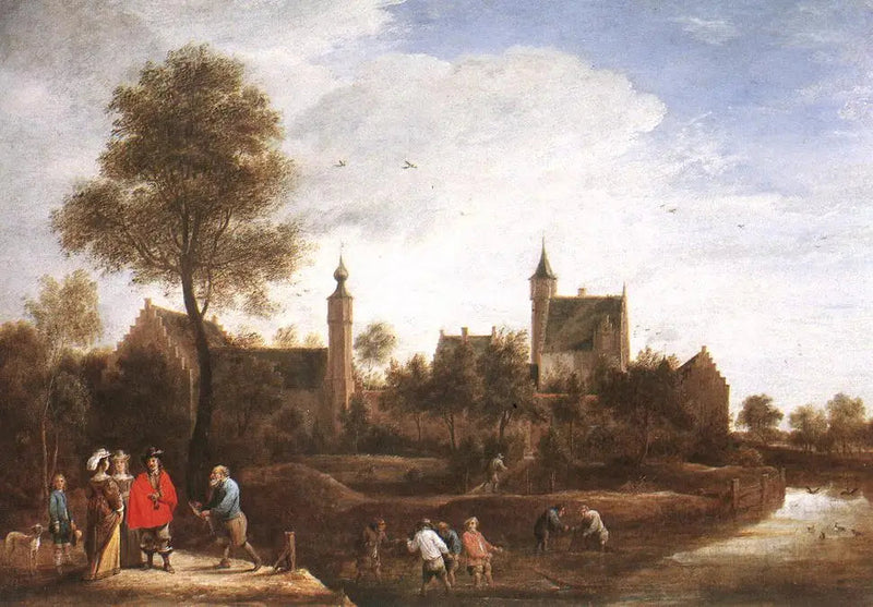 Näkymä Het Sterckshofista Antwerpenin lähellä - David Teniers nuorempi