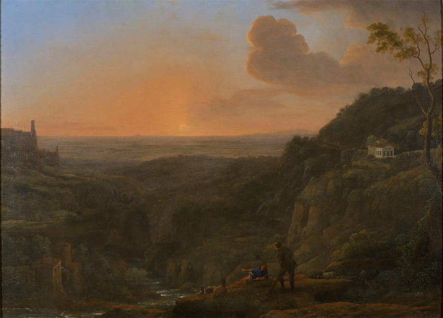 Näkymä maaseudulle Tivolista - Claude Lorrain