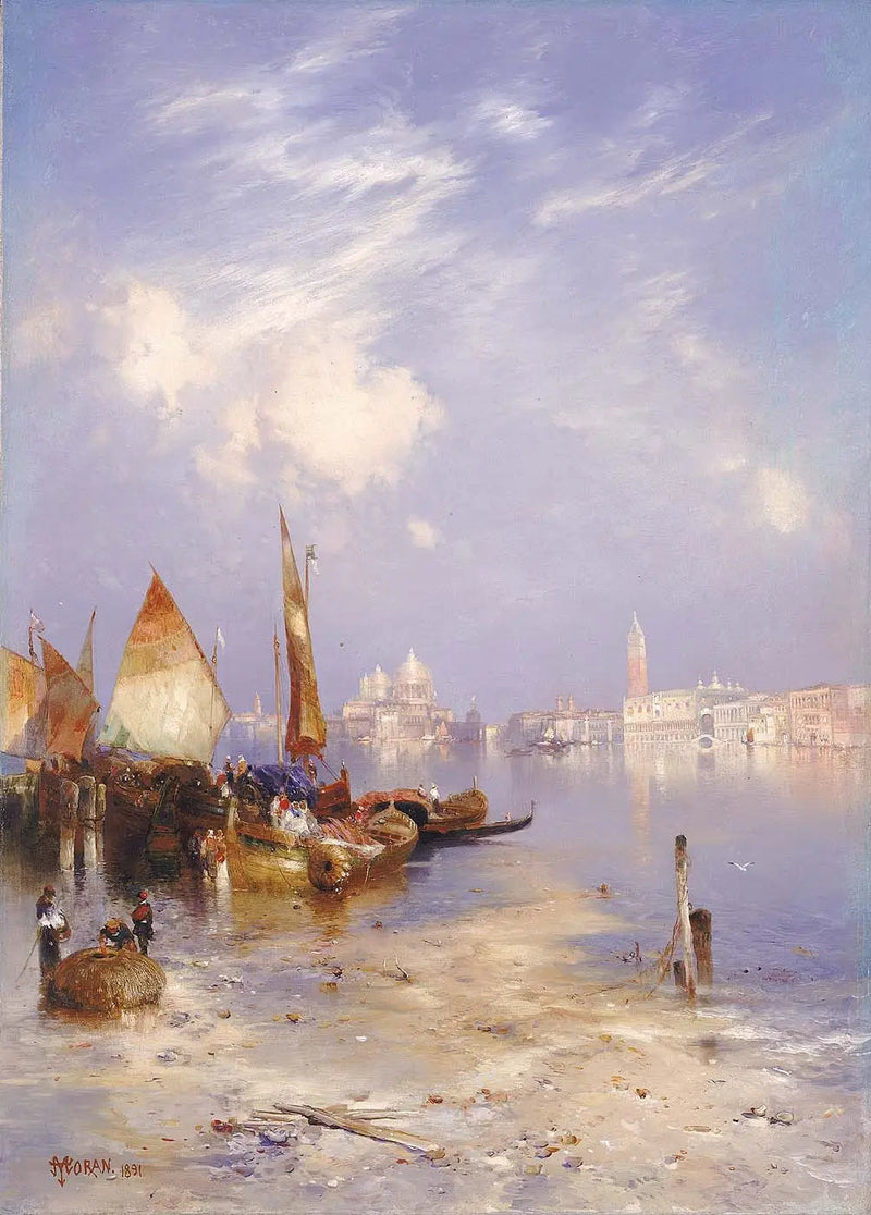 Venetsian näkymä - Thomas Moran