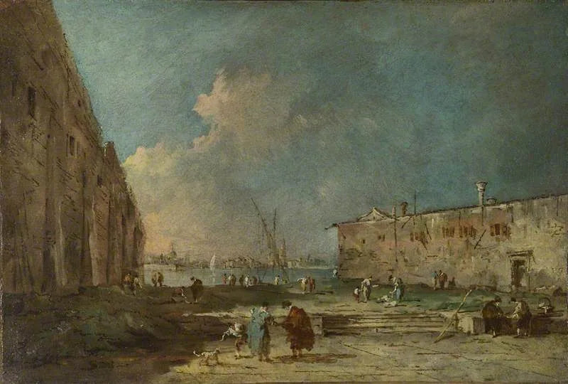 Näkymä lähellä Venetsiaa (?) - Francesco Guardi