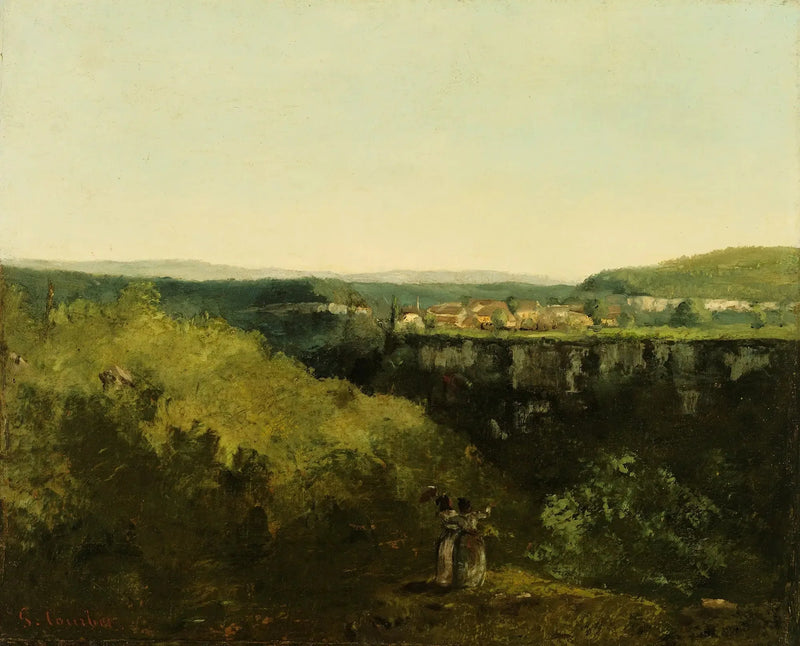 Näkymä joelle - Gustave Courbet