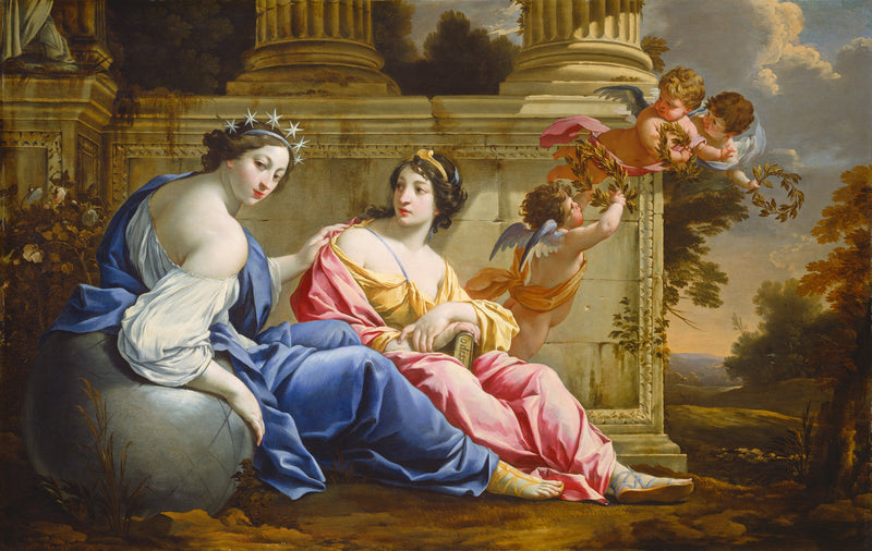 Uranie ja Calliope - Simon Vouet