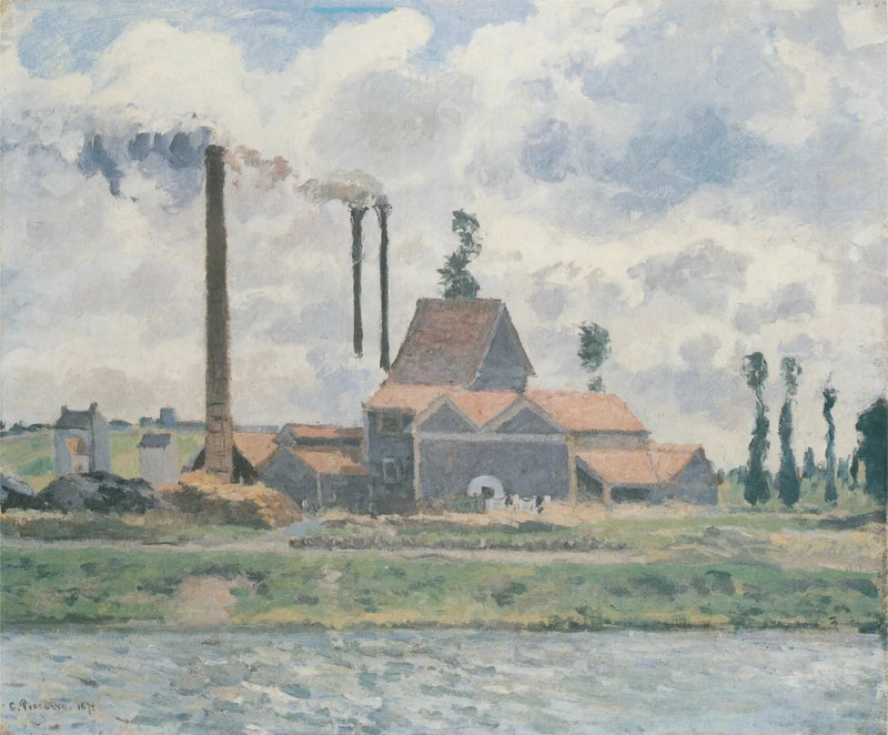 Tehdas Saint-Ouen-l'Aumônesta - Camille Pissarro