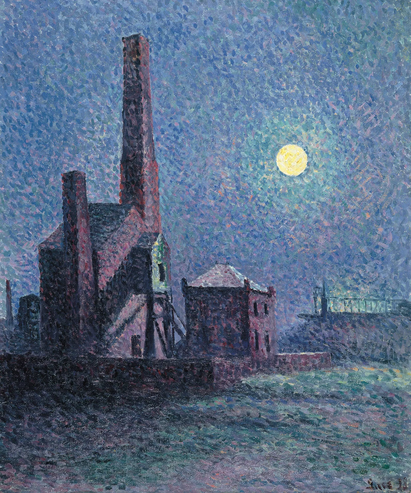 Valoisan kuun tehdas - Maximilien Luce