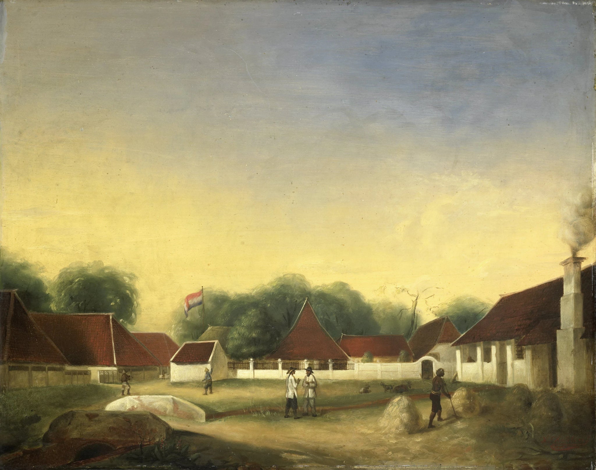 Usine sucrière (?) sur Java - H.Th. Hesselaar