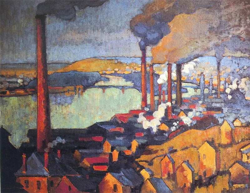 Eauplet-tehtaat - Robert Antoine Pinchon