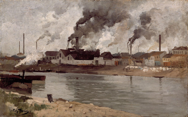 Tehtaita Ivryssä - Frits Thaulow