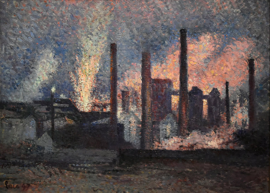 Tehtaat lähellä Charleroi - Maximilien Luce