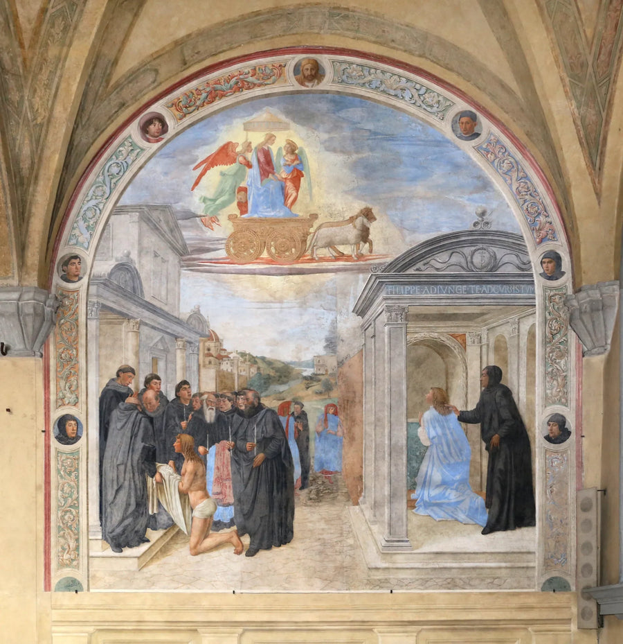 Pyhän Filipp Beniziläisen teos - Cosimo Rosselli
