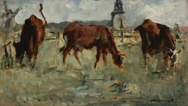 Lehmät laitumella - Édouard Manet