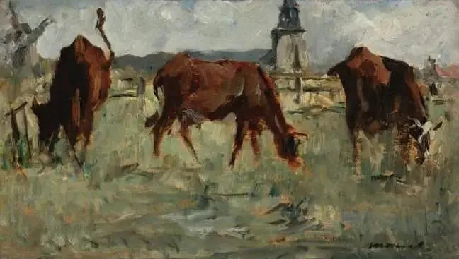 Lehmät laitumella - Édouard Manet