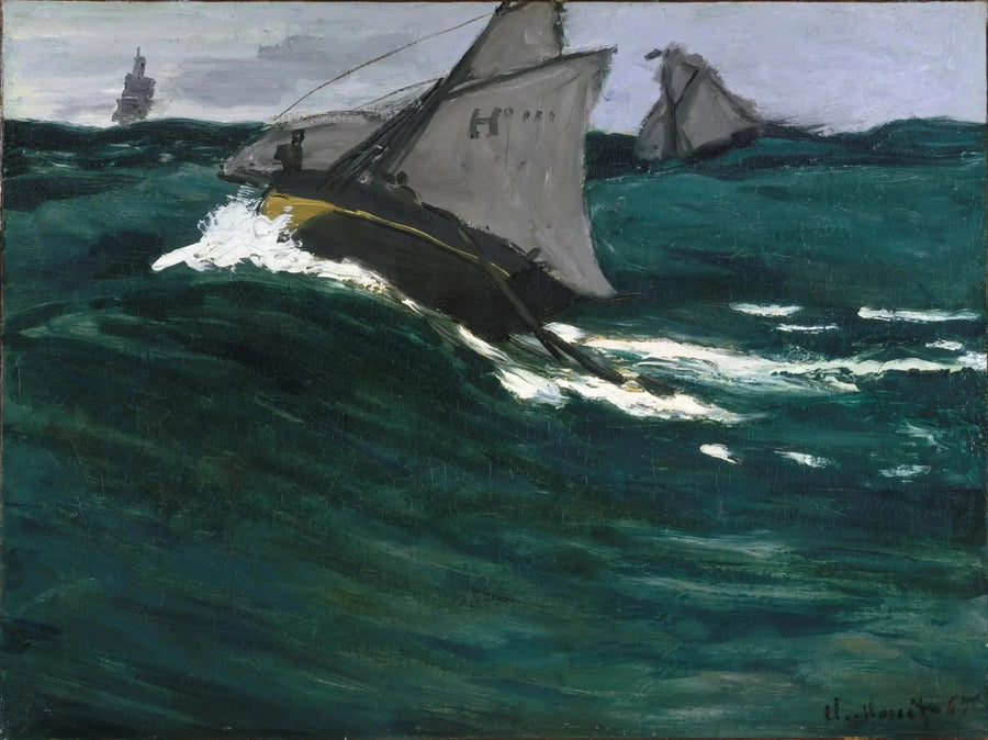 The Green Wave W73 - Claude Monet