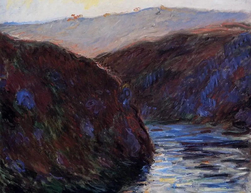 Creuse-laakso, iltavaikutelma - Claude Monet