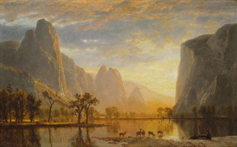 Yosemiten laakso - Albert Bierstadt